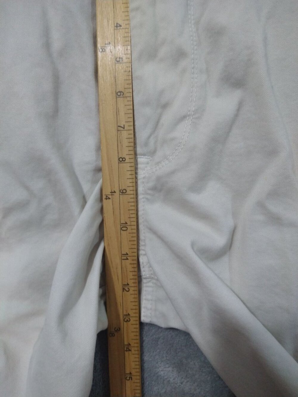American Eagle Shorts Mens 32 x 11 Beige Cargo Classic Fit Baggy Stater Grunge - Picture 4 of 9